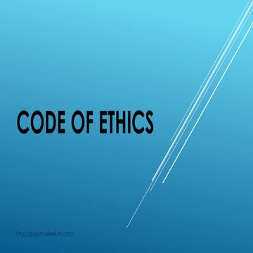 Code of ethics