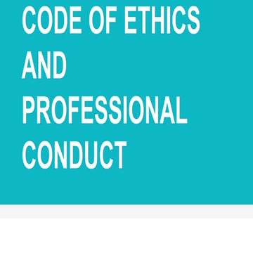 Code of ethics