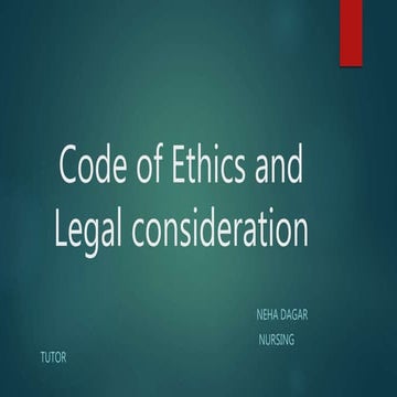 Code of ethics