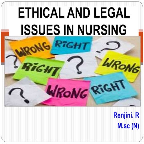 Code of Ethics, Code of professional conduct, Legal aspects in Nursing .pptx
