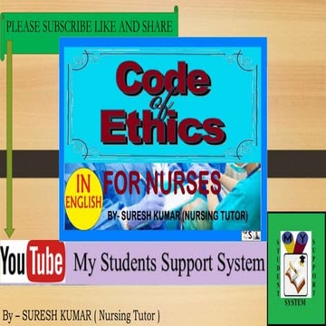 Code of ethics for nurses   english