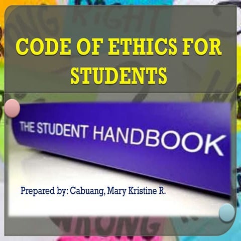 Code of ethics for students 
