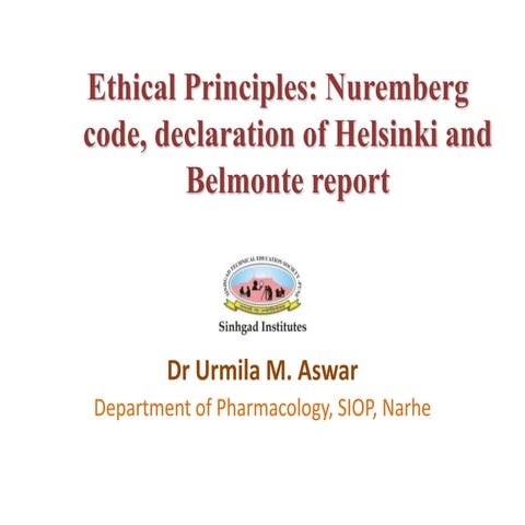 Code of ethics in clinical trial