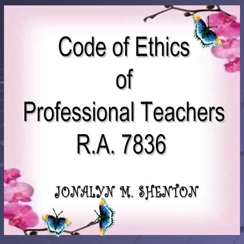 Code of ethics jona