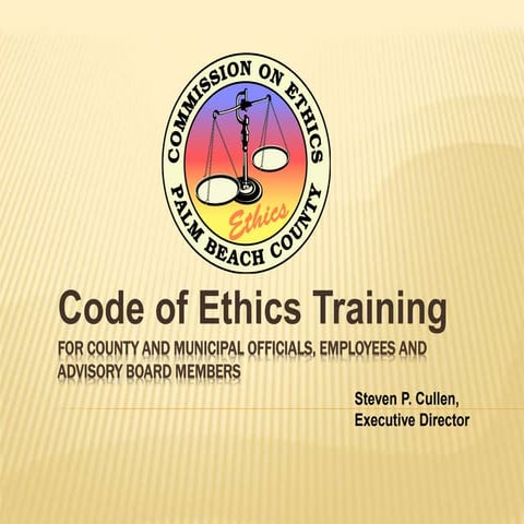 Code of Ethics Training
