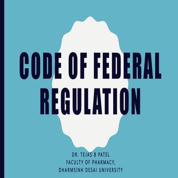 Code of federal regulation.pptx