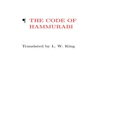 Code of hammurabi | PDF