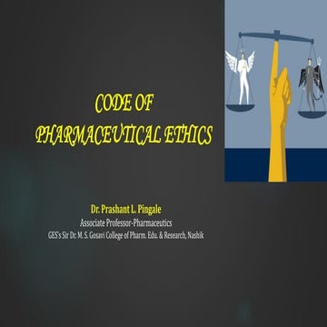 Code of pharmaceutical ethics