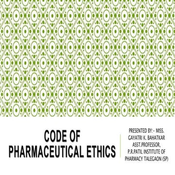 CODE OF PHARMACEUTICAL ETHICS.pptx