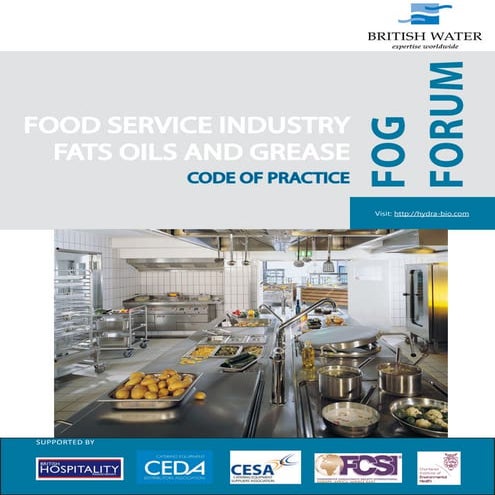 Code of Practice for Kitchen FOGs by British Water