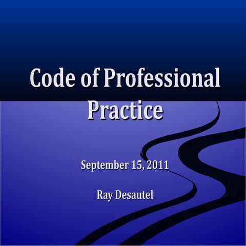 Code of Professional Practice SJSD