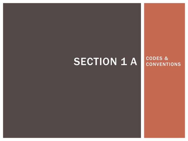 Codes and convention