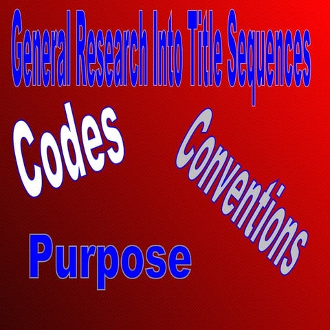 Codes and conventions
