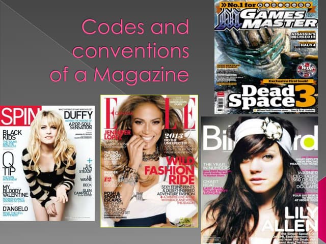 Key terms of a magazine front cover | PPTX