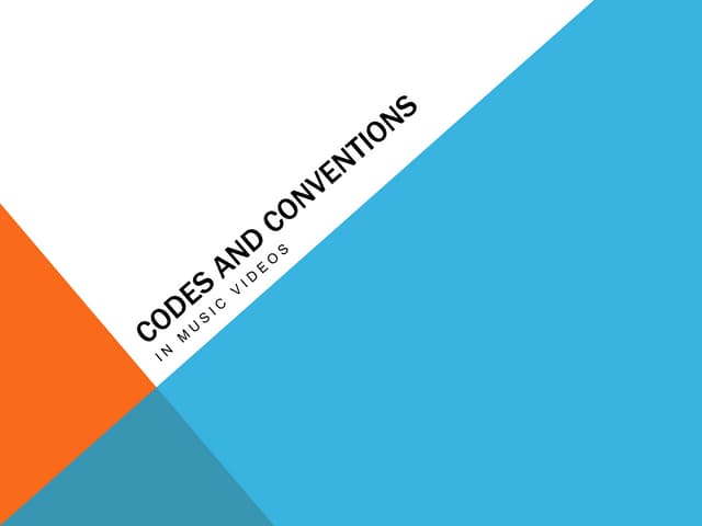 Codes and conventions