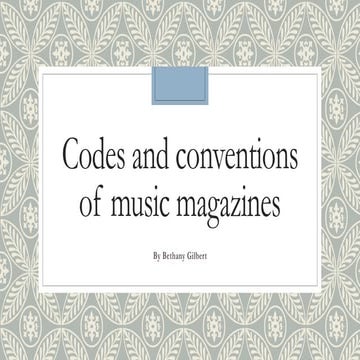 Codes and conventions of a gaming magazine | PPTX