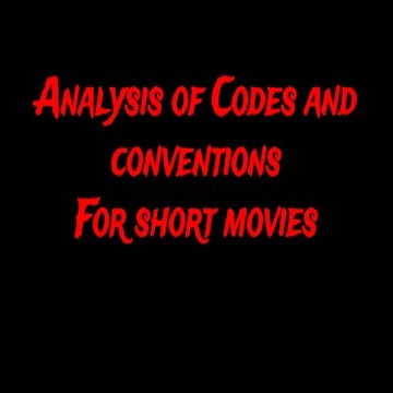 Codes and conventions