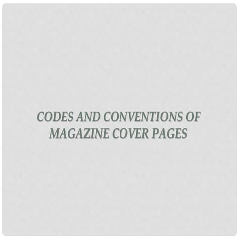 Codes and conventions covers