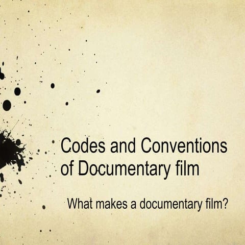 Codes and conventions doc