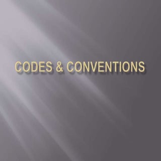 Codes And Convention Slideshare