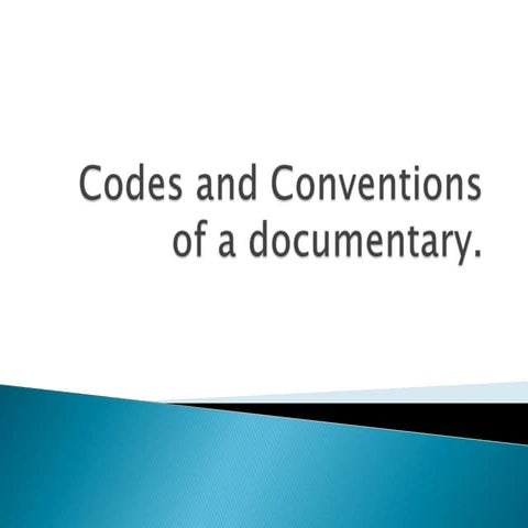Documentary conventions | PPTX