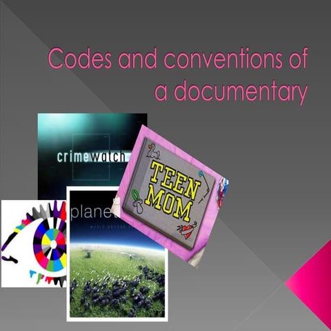 Codes and conventions of a documentary | PPTX
