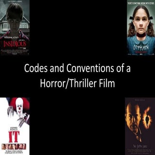 Codes and Conventions of Horror/Thr...