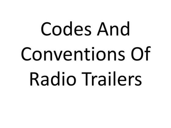 Analysis of Radio Trails | PPT