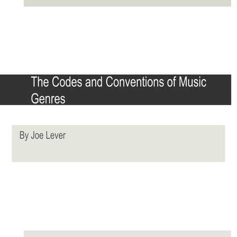 Codes&Conventions