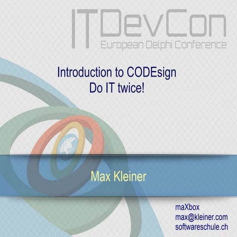 CODEsign 2015 | PPT