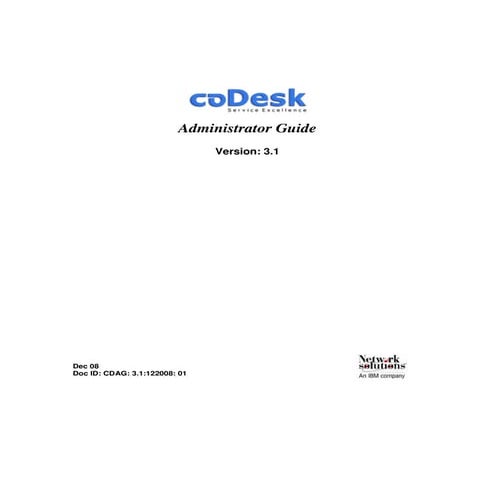 Co desk 3.1 administrator guide