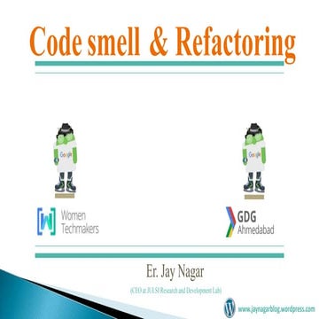 Code smell & refactoring | PPT