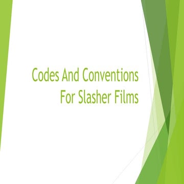 Codes And conventions | PPT