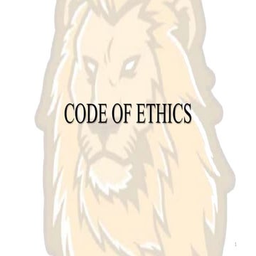 Codes of ethics