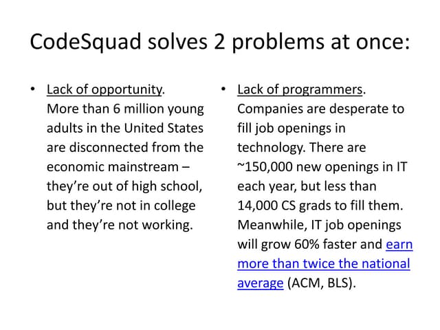 CodeSquad value proposition