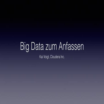 Kai Voigt - Big Data zum Anfassen - code.talks 2015