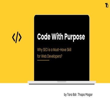 Code With Purpose: SEO For Web Developer
