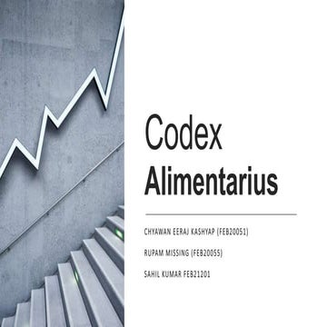Codex Alimentarius India Ensuring Safe, Fair, and Quality Food Practices for ...