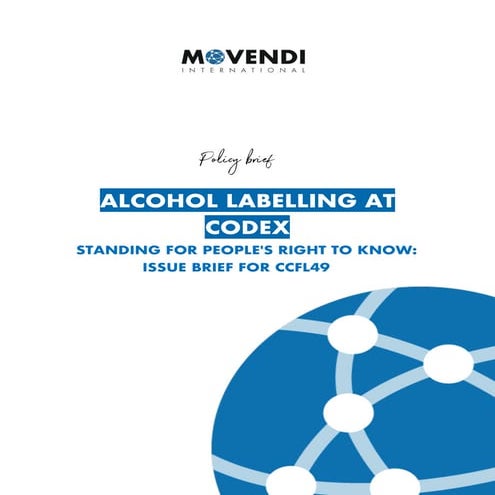 Alcohol Labelling at Codex: Advocating for Health and Human Rights at ...