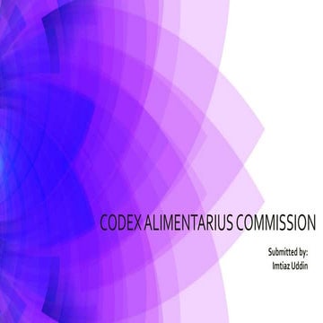 Codex Alimentarius commission