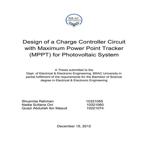 [Codientu.org] design of a charge controller circuit