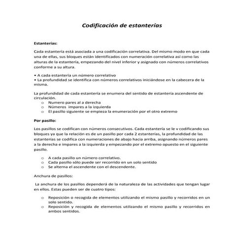 Codificación de estanterías (1)