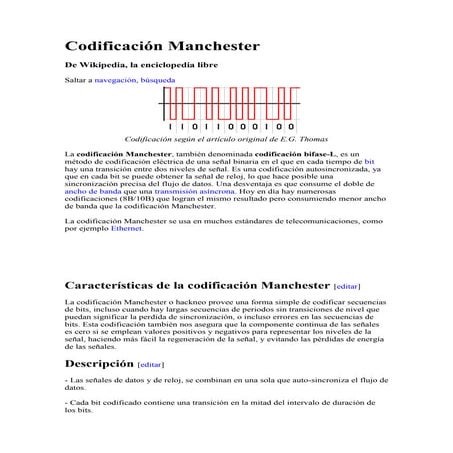Codificación manchester