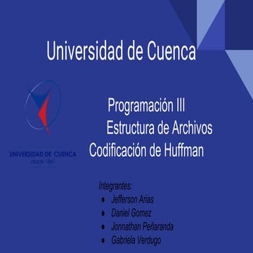 Codificación de Huffman 