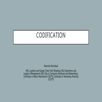 Codification