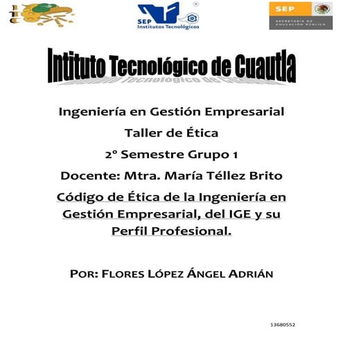 Codigo de Ética del IGE | DOCX