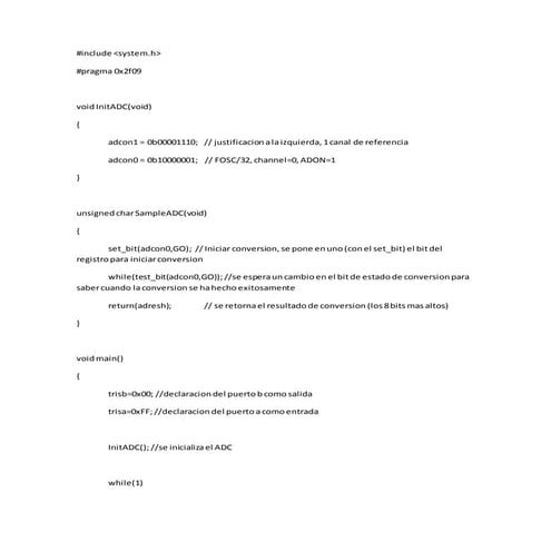 Codigo adc