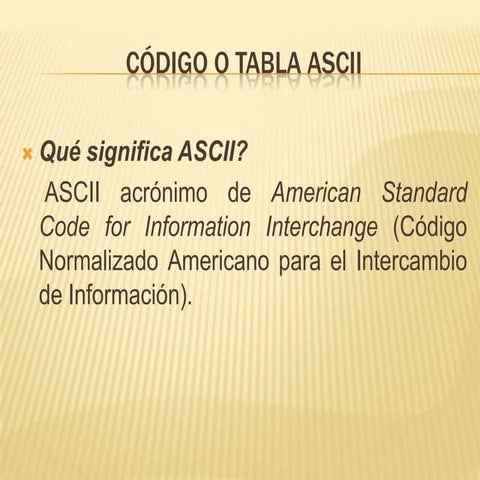 Codigo Ascii