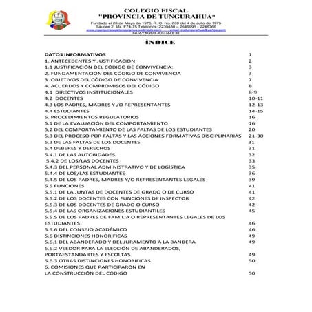 Código convivencia 2014