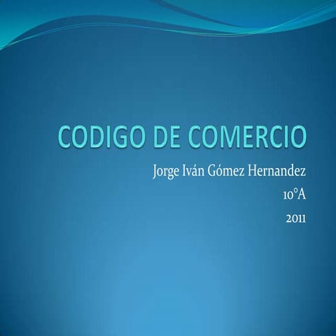 Codigo de comercio